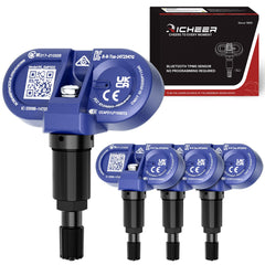 Richeer front packaging showing full 4PCS TPMS kit and benefits