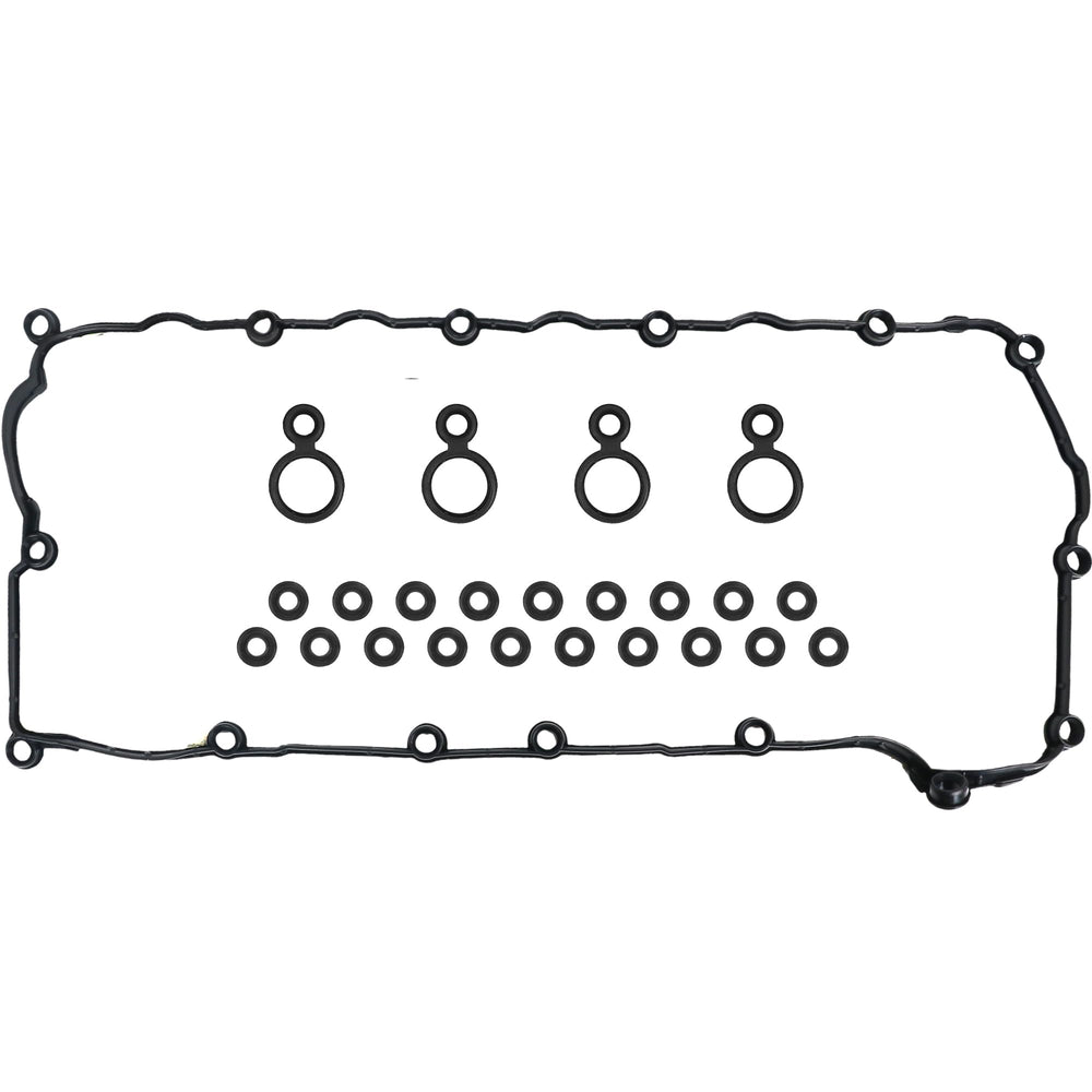 RICHWEI valve cover gasket set package showing model fitment and benefit of correct replacement