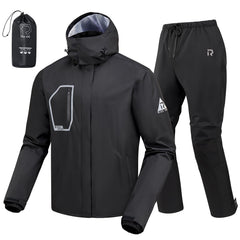 RIDEIRON front view of jacket and pants showing full coverage benefit