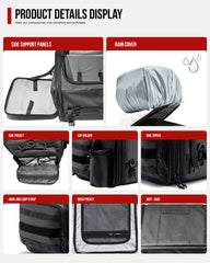 RIDEIRON top bungee and MOLLE webbing allowing extra gear attachment