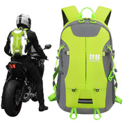 riderbag front view showing reflective panels and compact profile for safer rides
