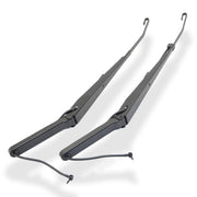RigidWire front wiper arm kit showing packaged pair and included hardware benefits fit confirmation