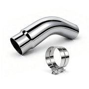 RILMATON front view of chrome elbow showing fitment and clean look