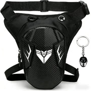 Riomhorry front view of leg bag showing pockets and compact design for secure storage