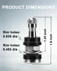 Riseuvo TR416 close-up of valve thread with brass detail illustrating corrosion resistance
