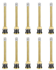 Riseuvo TR572 front view showing ten brass valve stems and packaging, ensures reliable replacements