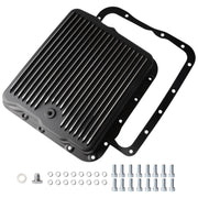 Riyhch front view of transmission pan showing bolt pattern and fitment benefit