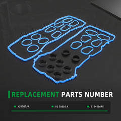 Riyhch valve cover gasket set components laid out for quick identification