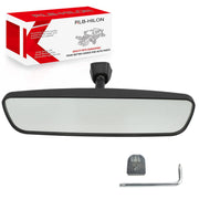 RLB-HILON front view mirror showing wide reflective surface and clearer visibility