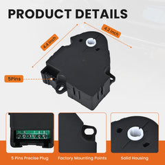RLP blend door actuator gear close-up displaying reinforced gears for durability benefit