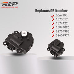 RLP blend door actuator connector detail with secure plug design for reliable connection