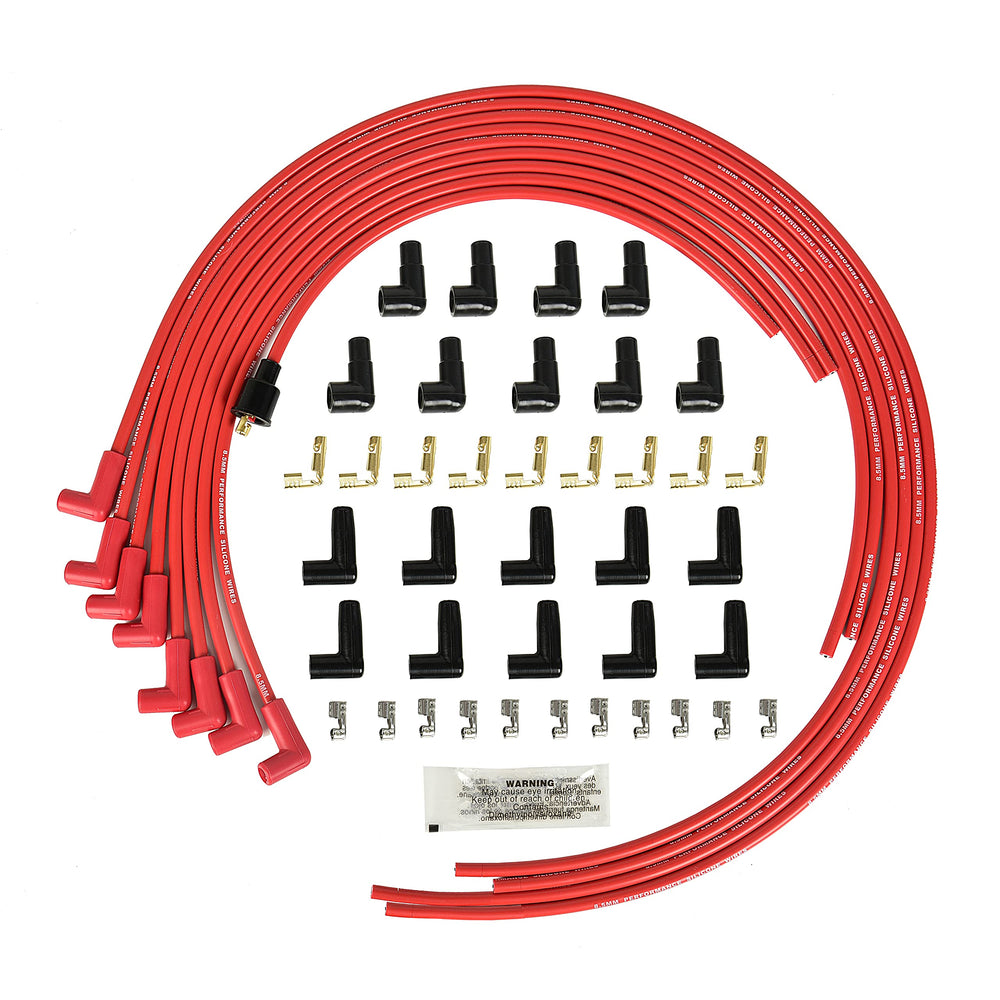 RLP front packaging showing red wire set and product ID, highlighting ease of fit