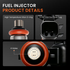 RLP side profile of injector body highlighting durable construction and corrosion resistance