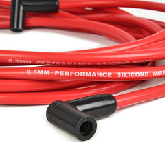 RLP plug wires installed on Chevy engine showing tidy routing benefit