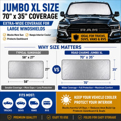 Road Charms folded inside included pouch for compact storage