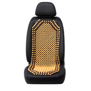 Road Comforts front view beige seat cover showing full bead layout and upgraded look