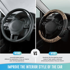 Road Comforts PVC leather texture close-up, slip-resistant grip benefit