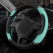 Road Comforts mint steering wheel cover front view showing stylish fit and protection