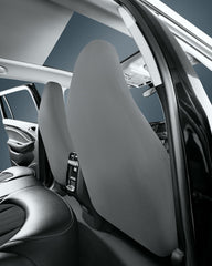 Road Comforts seam detail demonstrating airbag-compatible tear-away safety feature