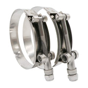 ROADFORMER front view of two 5-inch T-bolt clamps showing hardware and band, durable fit