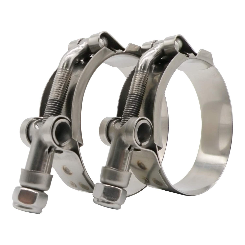 ROADFORMER front view showing two T-bolt clamps and packaging, highlights included parts