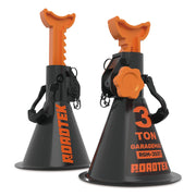 ROADTEK front view of both jack stands showing stable support
