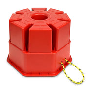 ROBLOck front packaging showing dimensions and sturdy design benefit