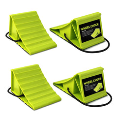 ROBLOck front packaging view showing a durable chock set and clear labeling for travel safety