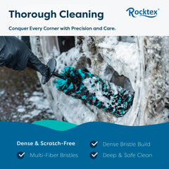 Rocktex large brush cleaning rim face removing dirt quickly and protecting finish