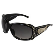 Rodeo Queen front frame view showing oversized black frame and chic styling benefit