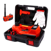 ROGTZ electric jack front view showing compact case and easy storage benefit
