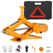 ROGTZ electric scissor jack front view showing compact design and portability