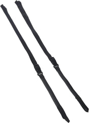 ROK Straps close-up of ITW buckle and flat rubber showing secure, non-abrasive hold