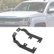 ROMELACK front view of hood brackets showing secure fit and streamlined look