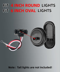 Ronybuy detailed view of color-coded red black white wires for easy install