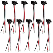 Ronybuy front view of 10-pack molded 3-prong pigtail harness, durable replacement