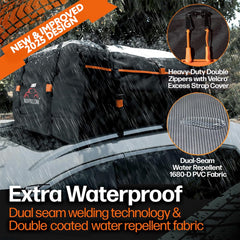 RoofPax door-hook attachment on car door ensuring secure external mounting