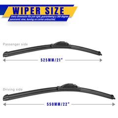 Rooppa close-up of rubber wiping edge demonstrating smooth streak-free clearing