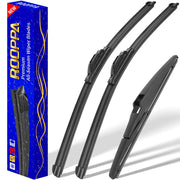 Rooppa front packaging showing three replacement Highlander wipers and benefits