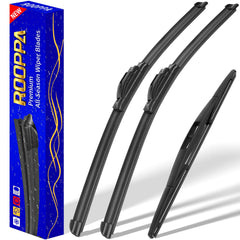 Rooppa front packaging showing complete 28"+14"+14" kit and easy fit benefit