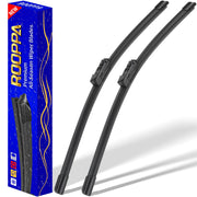 Rooppa front packaging showing 28" and 16" blades and fitment details for clear replacement