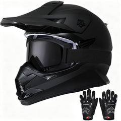 Roozo front view helmet showing full-face protection and DOT safety