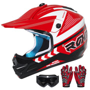 ROOZO front view helmet showing full-face protection and secure fit