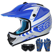 ROOZO helmet front profile showing full-face protection and secure fit