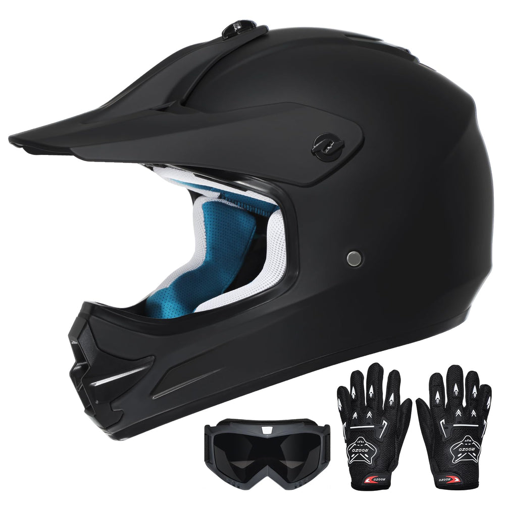 Roozo helmet front view showing full-face protection and confident coverage