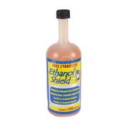 Rotary Ethanol Shield front label showing bottle and treatment info for fuel protection