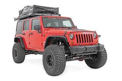 Rough Country cap installed on Jeep Wrangler JK showing aggressive look