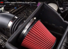 Rough Country high-flow filter close-up highlighting reusable media and filtration