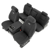 Rough Country front seat full set showing snug fit and protection