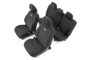 Rough Country front seat overview showing snug fit and protection